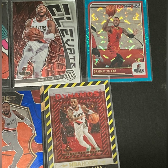 ππ₯(5) DAMIEN LILLARD NBA PANINI INSERTS MOSAIC FLUX SELECT NBAHOOPS ππ₯ - Picture 4 of 4